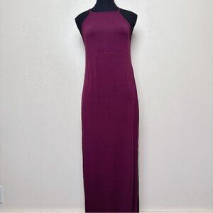 Asos Womens 8 Halter Neck Maxi Slit Hem Dress